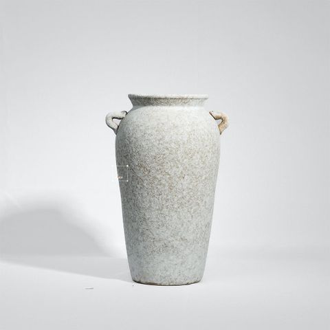 Bình Hoa Gốm Giả Cổ Phong Cách Rustic Có Quai Tai