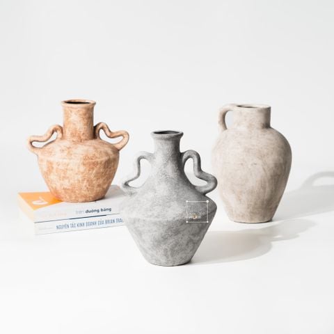 Bình Hoa Gốm Trang Trí Elara Tối Giản