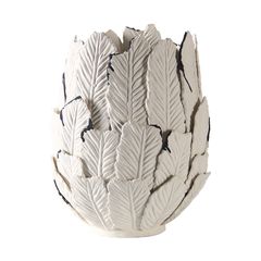 Bình Hoa Gốm Thủ Công Nghệ Thuật Xếp Tầng Hình Lá