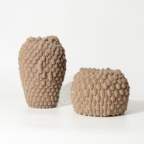 Bình Hoa Giọt Nước Phủ Nhung Kiểu Pháp