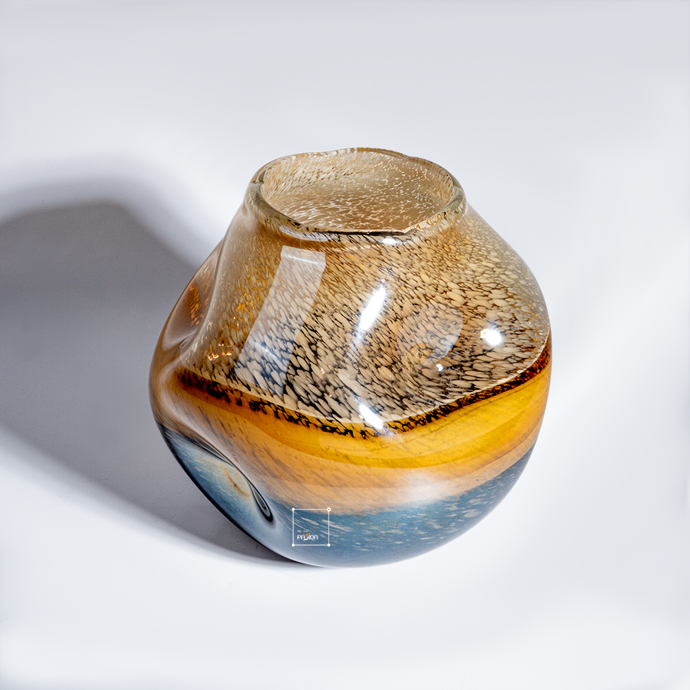 Bình Hoa Thủy Tinh Hiệu Ứng Marble Earthe Tone Sang Trọng