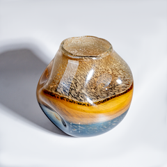 Bình Hoa Thủy Tinh Hiệu Ứng Marble Earthe Tone Sang Trọng