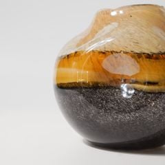 Bình Hoa Thủy Tinh Hiệu Ứng Marble Earthe Tone Sang Trọng