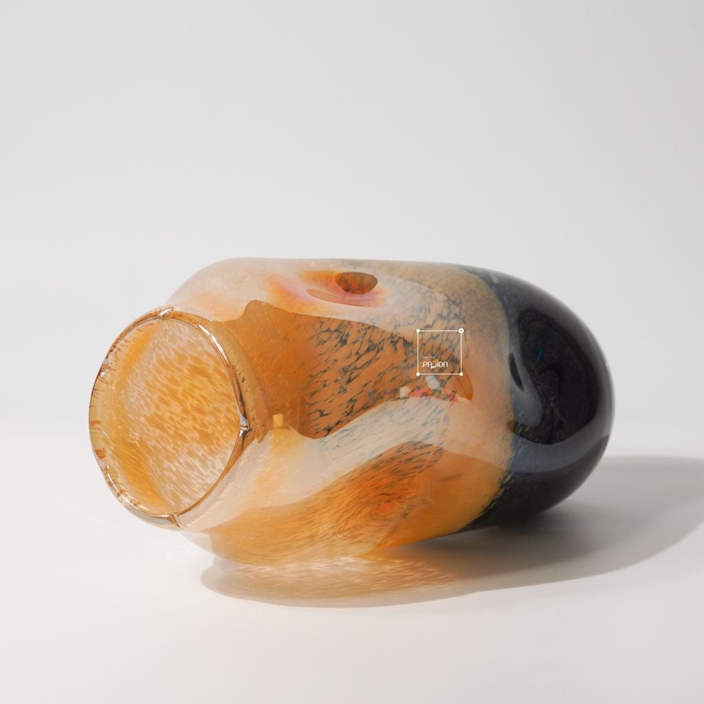 Bình Hoa Thủy Tinh Hiệu Ứng Marble Earthe Tone Sang Trọng