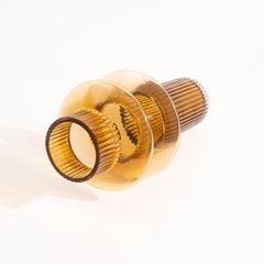 Bình Hoa Thủy Tinh Nâu Phong Cách Tháp Tầng