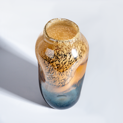 Bình Hoa Thủy Tinh Hiệu Ứng Marble Earthe Tone Sang Trọng
