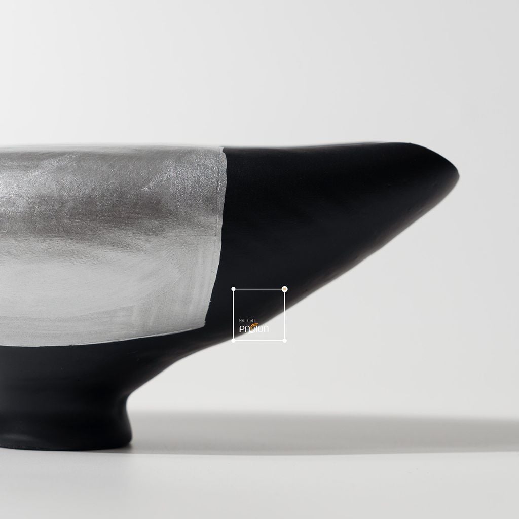 Bình Hoa Dáng Nằm Trang Trí Trừu Tượng Phong Cách Trung Hoa Vintage