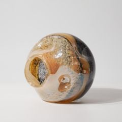 Bình Hoa Thủy Tinh Hiệu Ứng Marble Earthe Tone Sang Trọng