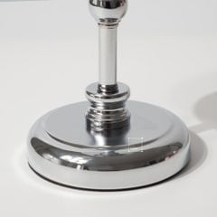 Bộ 3 Chân Nến Kèm Nến Trụ Lớn Màu Vàng Decor Bàn Ăn