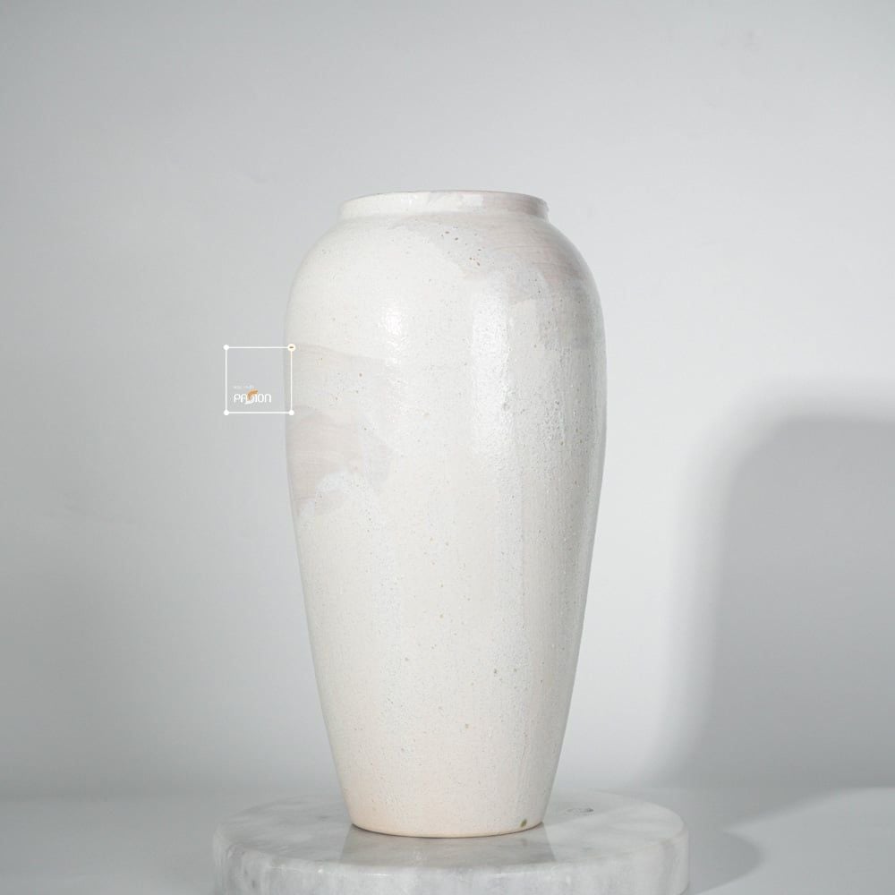 Bình Hoa Gốm Men Chấm Speckled Nghệ Thuật