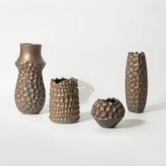 Bộ Bình Hoa Forge Phong Cách Organic Rustic