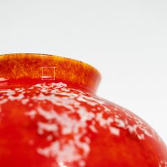 Bình Hoa Gốm Men Đỏ Tuyết Phong Cách Á Đông Cao Cấp