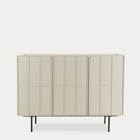 Tủ Phụ Console Trang Trí Sảnh Cửa Ra Vào Phối Sọc Hình Học