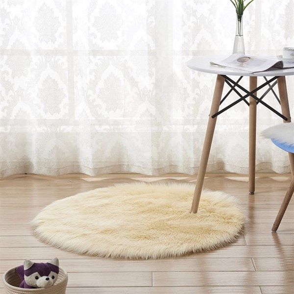 Thảm lông tròn siêu mịn