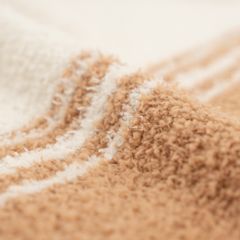 Chăn Dệt Kim Đan Len Ấm 2 Mặt Phong Cách Hình Học Be Bắc Âu