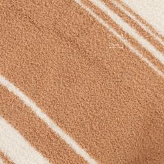 Chăn Dệt Kim Đan Len Ấm 2 Mặt Phong Cách Hình Học Be Bắc Âu