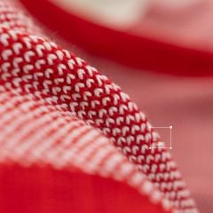 Chăn Len Dệt Kim 2 Mặt Tông Đỏ Sang Trọng