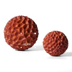 Tượng Tròn Decor Hình Tổ Ong Màu Cam Hiện Đại