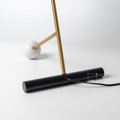 Đèn Bàn Decor Phòng Ngủ Chân Phối Đá Cẩm Thạch