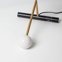 Đèn Bàn Decor Phòng Ngủ Chân Phối Đá Cẩm Thạch