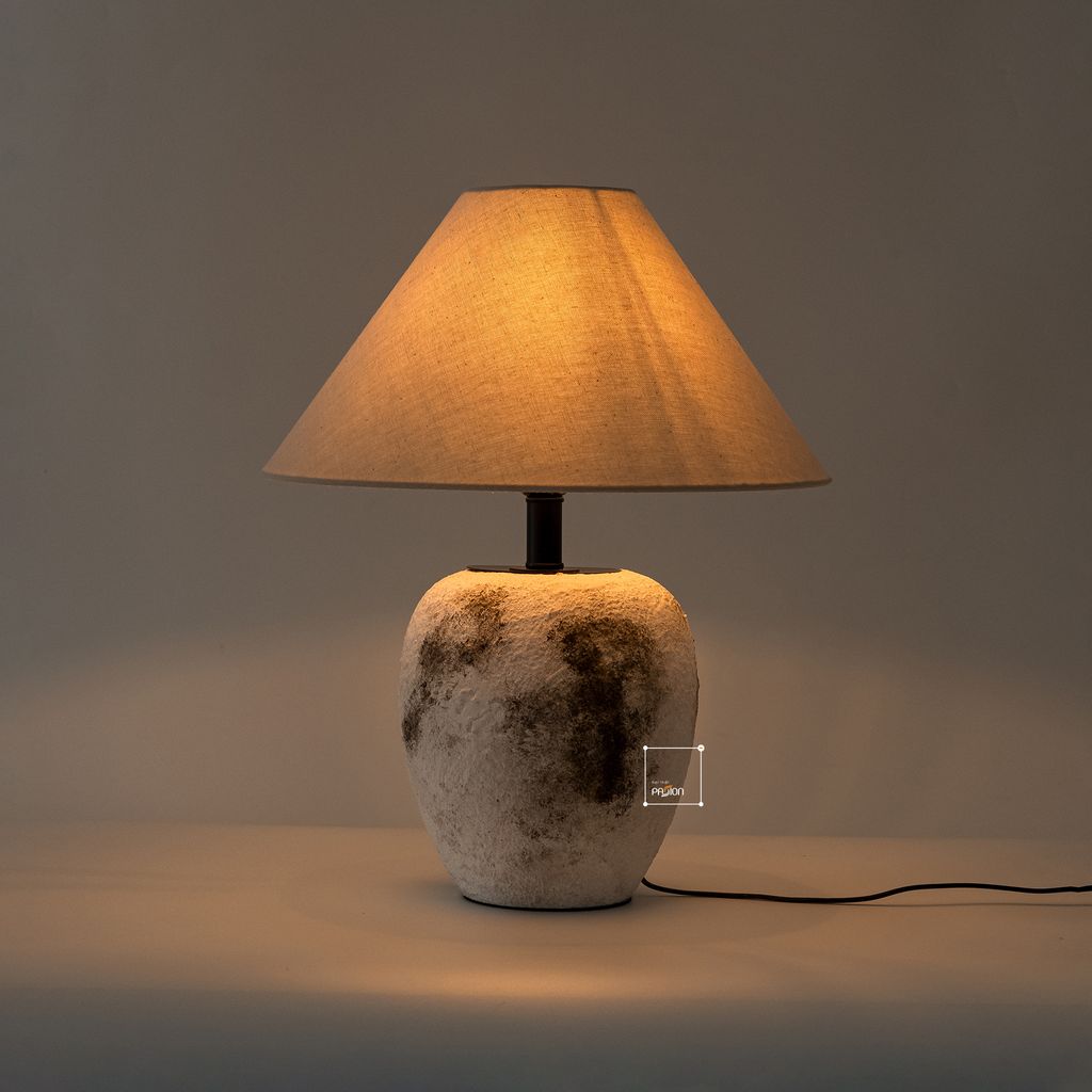 Đèn Bàn Phòng Ngủ Gốm Sứ Thủ Công Wabi Sabi - TQ-519 (40*48)