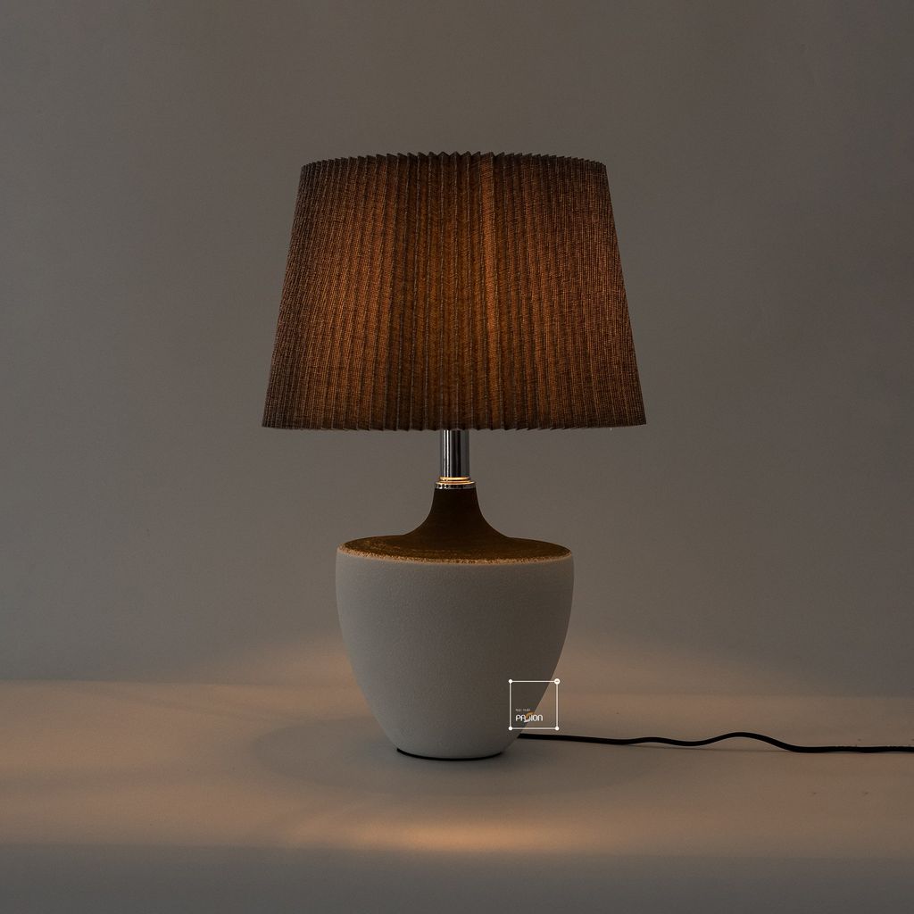 Đèn Bàn Phòng Ngủ Gốm Sứ Thủ Công Wabi Sabi TQ-22137 (33*49)