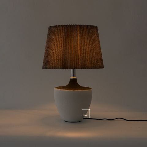 Đèn Bàn Phòng Ngủ Gốm Sứ Thủ Công Wabi Sabi TQ-22137 (33*49)