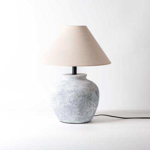 Đèn Bàn Phòng Ngủ Gốm Sứ Thủ Công Wabi Sabi TQ-554 (42*52)