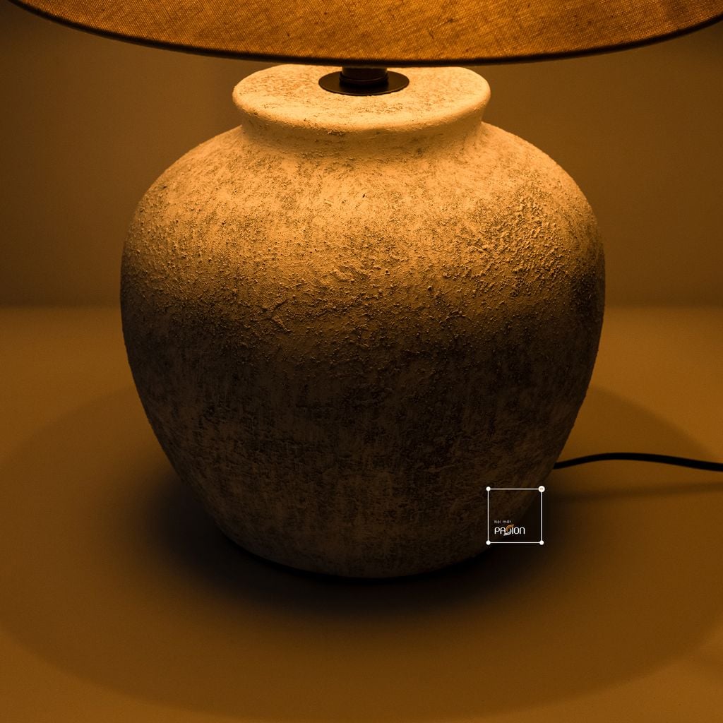 Đèn Bàn Phòng Ngủ Gốm Sứ Thủ Công Wabi Sabi TQ-554 (42*52)