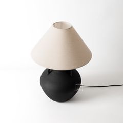 Đèn Bàn Phòng Ngủ Gốm Sứ Thủ Công Wabi Sabi TQ-259-L (45*55)