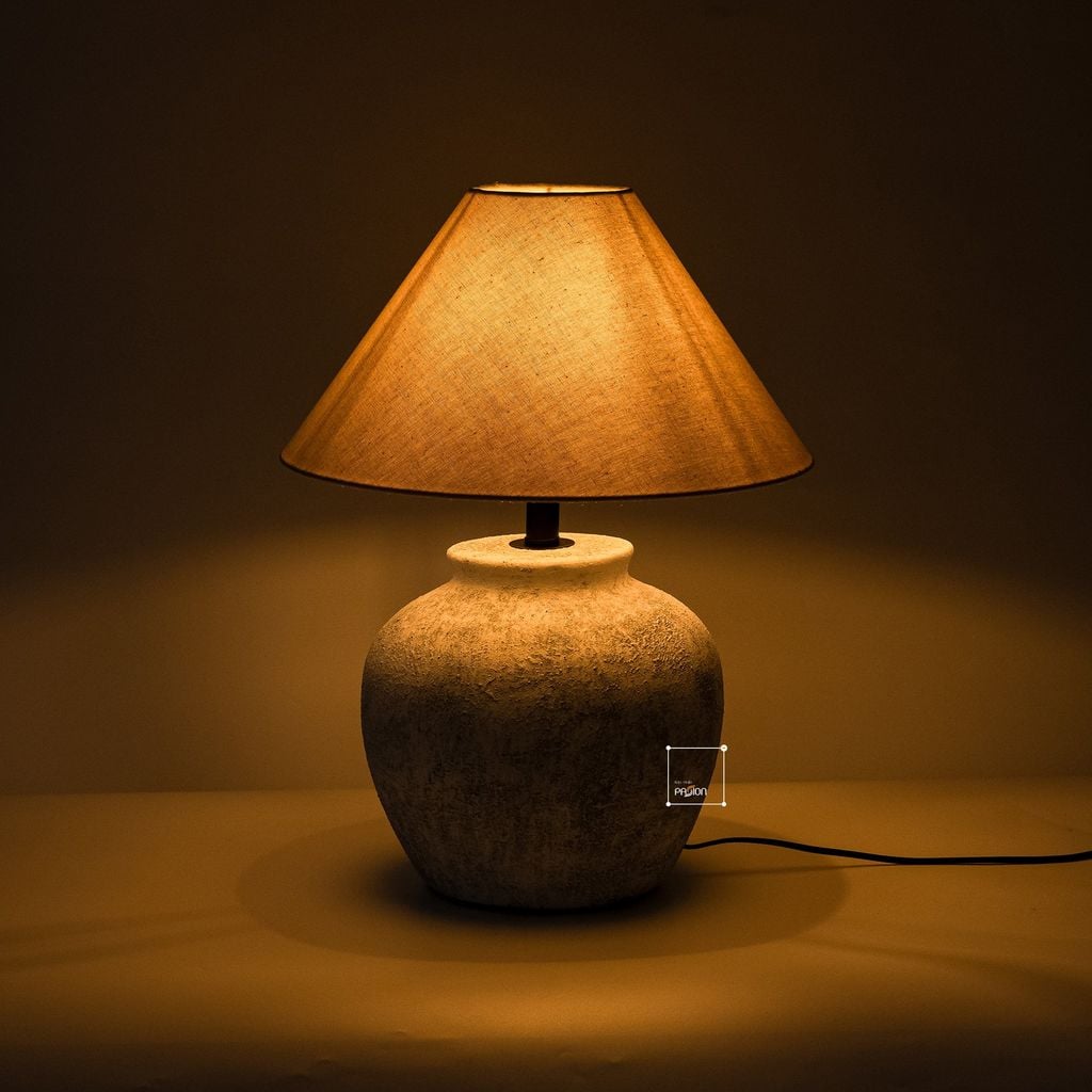 Đèn Bàn Phòng Ngủ Gốm Sứ Thủ Công Wabi Sabi TQ-554 (42*52)