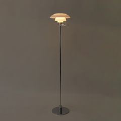 Đèn Sàn Thiết Kế Dáng Vòm Đan Mạch Thân Inox Mạ Điện