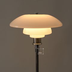 Đèn Sàn Thiết Kế Dáng Vòm Đan Mạch Thân Inox Mạ Điện