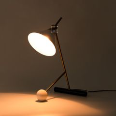 Đèn Bàn Decor Phòng Ngủ Chân Phối Đá Cẩm Thạch