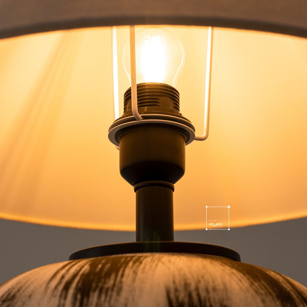 Đèn Bàn Phòng Ngủ Gốm Sứ Thủ Công Wabi Sabi TQ-888 (45*56)