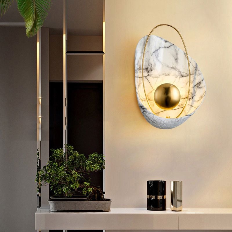 Đèn Tường Nghệ Thuật Bắc Âu Hậu Hiện Đại Vỏ Đồng Thau