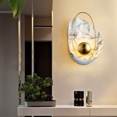 Đèn Tường Nghệ Thuật Bắc Âu Hậu Hiện Đại Vỏ Đồng Thau