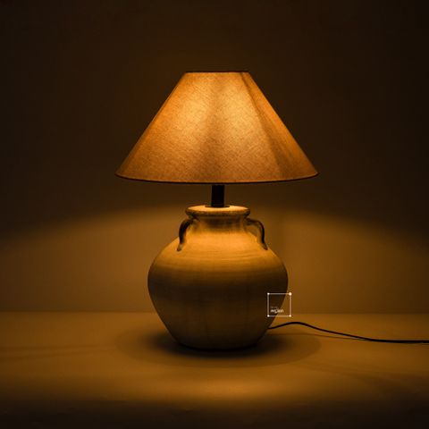 Đèn Bàn Phòng Ngủ Gốm Sứ Thủ Công Wabi Sabi TQ-22142 (45*58)