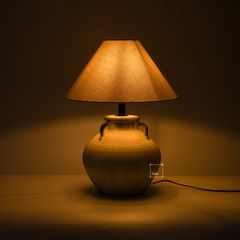 Đèn Bàn Phòng Ngủ Gốm Sứ Thủ Công Wabi Sabi TQ-22142 (45*58)