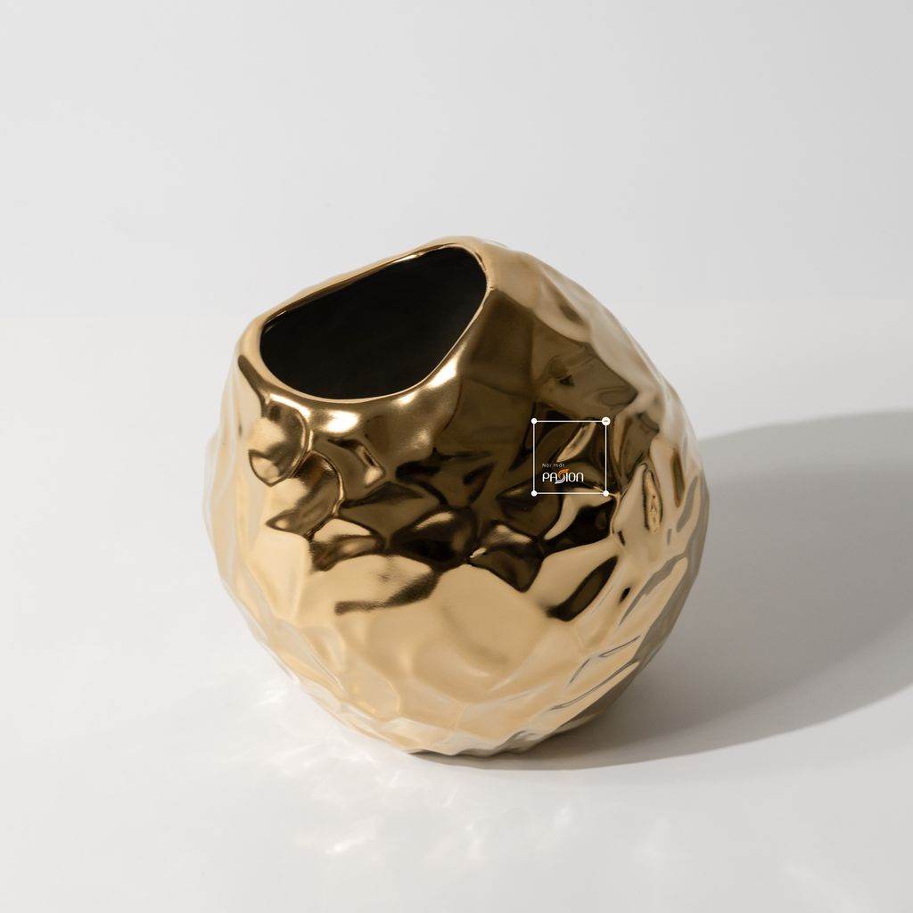 Bình Hoa Khô, Đĩa Trái Cây Kim Loại Trang Trí Phòng Khách Phong Cách Mỹ