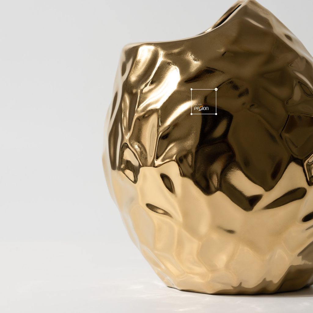 Bình Hoa Khô, Đĩa Trái Cây Kim Loại Trang Trí Phòng Khách Phong Cách Mỹ