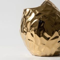 Bình Hoa Khô, Đĩa Trái Cây Kim Loại Trang Trí Phòng Khách Phong Cách Mỹ