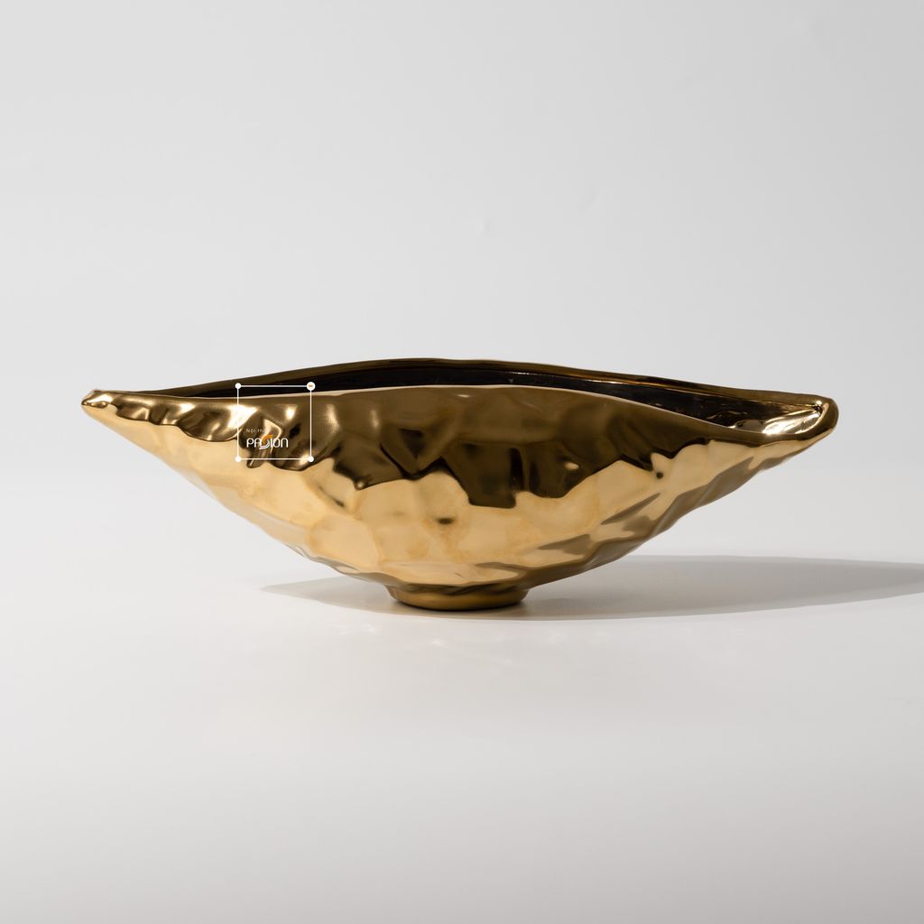 Bình Hoa Khô, Đĩa Trái Cây Kim Loại Trang Trí Phòng Khách Phong Cách Mỹ