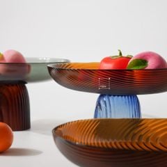 Dĩa Trái Cây Thủy Tinh Có Chân Đế Đựng Trái Cây Thức Ăn Nhẹ