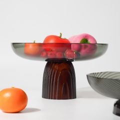 Dĩa Trái Cây Thủy Tinh Có Chân Đế Đựng Trái Cây Thức Ăn Nhẹ