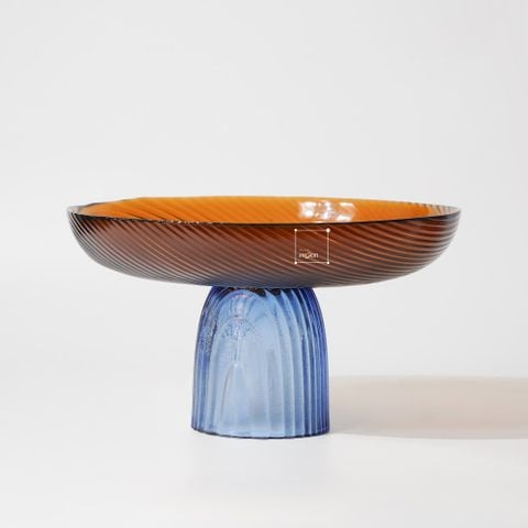 Dĩa Trái Cây Thủy Tinh Có Chân Đế Đựng Trái Cây Thức Ăn Nhẹ