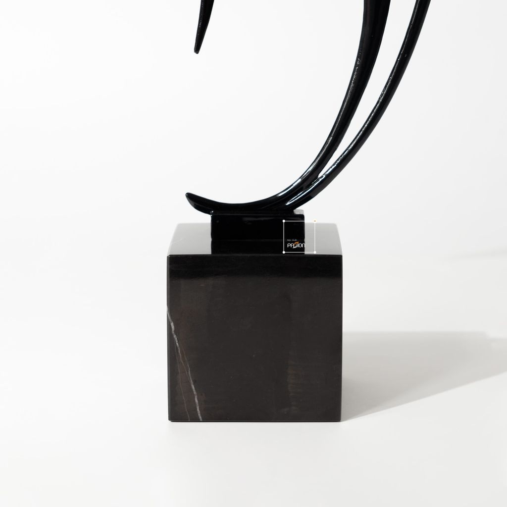 Đồ Trang Trí Nội Thất Hình Đôi Chim Én Kim Loại Cánh Dài