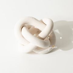 Đồ Decor Để Bàn Khối Tròn Gỗ 3 Vòng Dây Chuyền