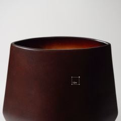 Bình Hoa Wabi Sabi Gốm Mộc Đáy Chữ U