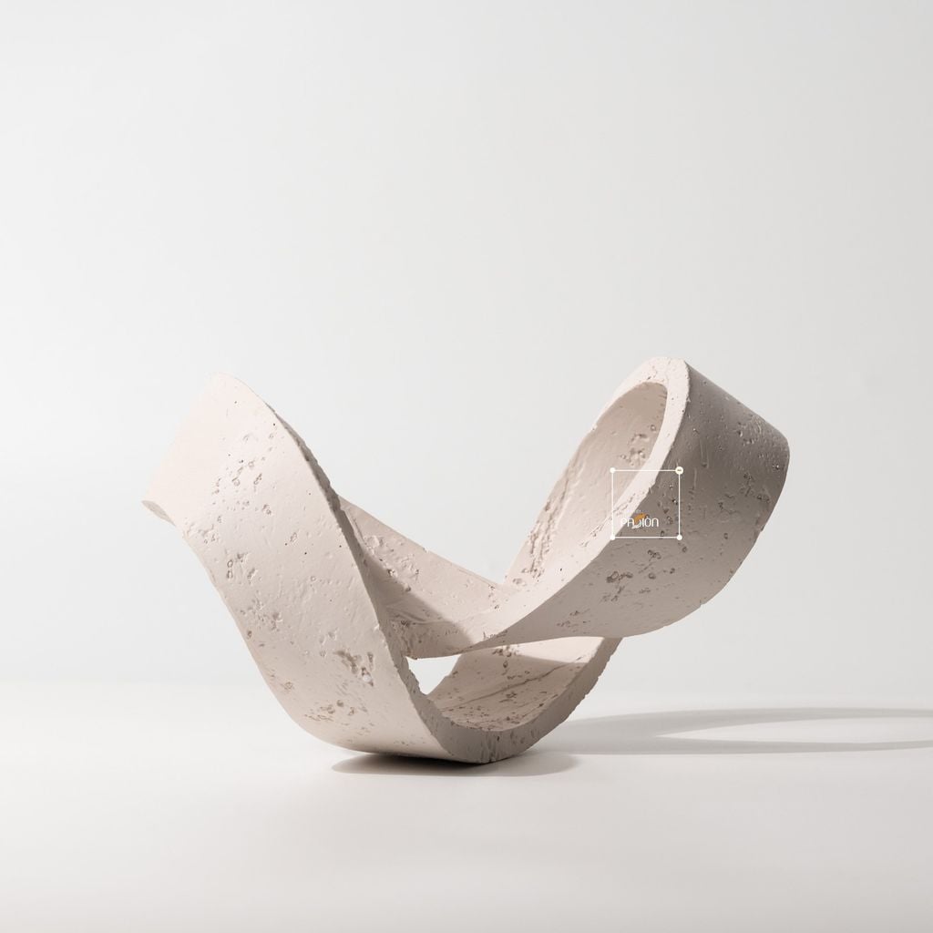 Đồ Trang Trí Hình Học Xoắn Wabi Sabi Trừu Tượng